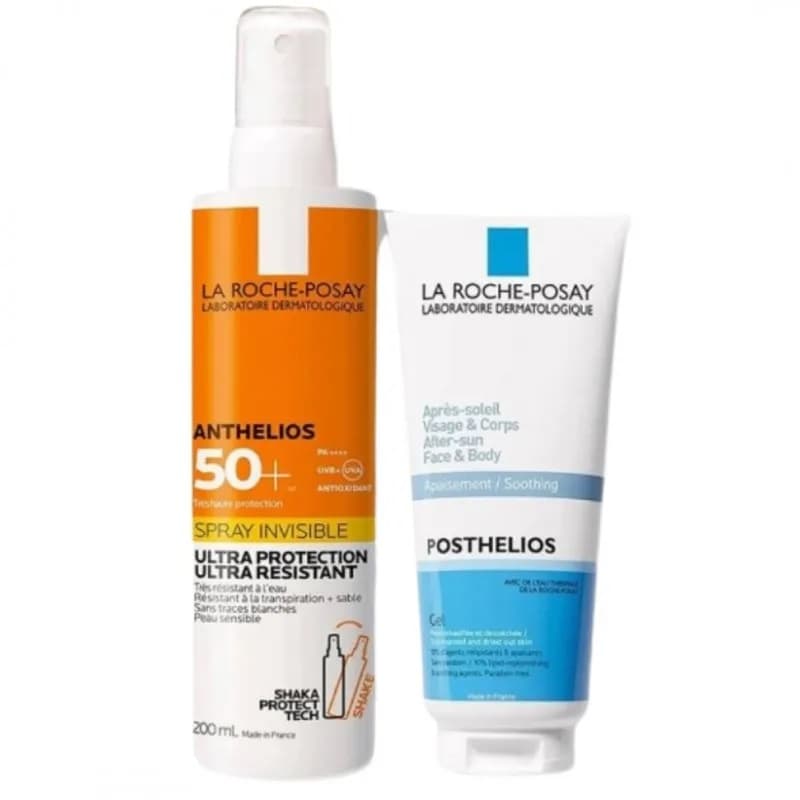 La Roche Posay Anthelios Shaka Spf50+ Spray Invisibile Protezione Solare 200ml + Posthelios Latte Doposole 75ml