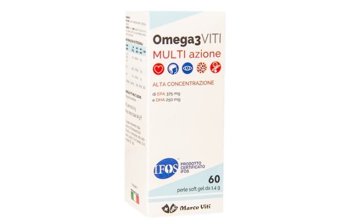 Omega 3 Viti Multiazione EPA 375mg DHA 259mg 60 Perle