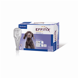 Effitix Soluzione Spot-On Cani Taglia Media 10-20 Kg 4 Pipette