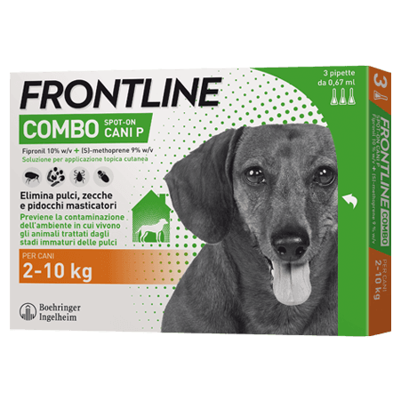 Frontline Combo Soluzione Spot-On Cani Taglia Piccola 2-10 kg 3 Pipette Monodose