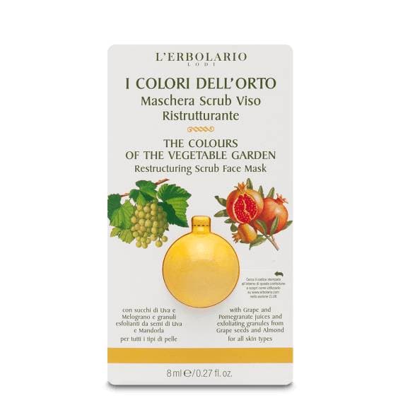 I colori dell'orto giallo maschera scrub viso ristrutturante 8 ml