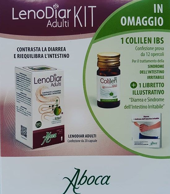 Aboca Lenodiar Adulti Kit Lenodiar 20 capsule + Colilen 12 opercoli OMAGGIO