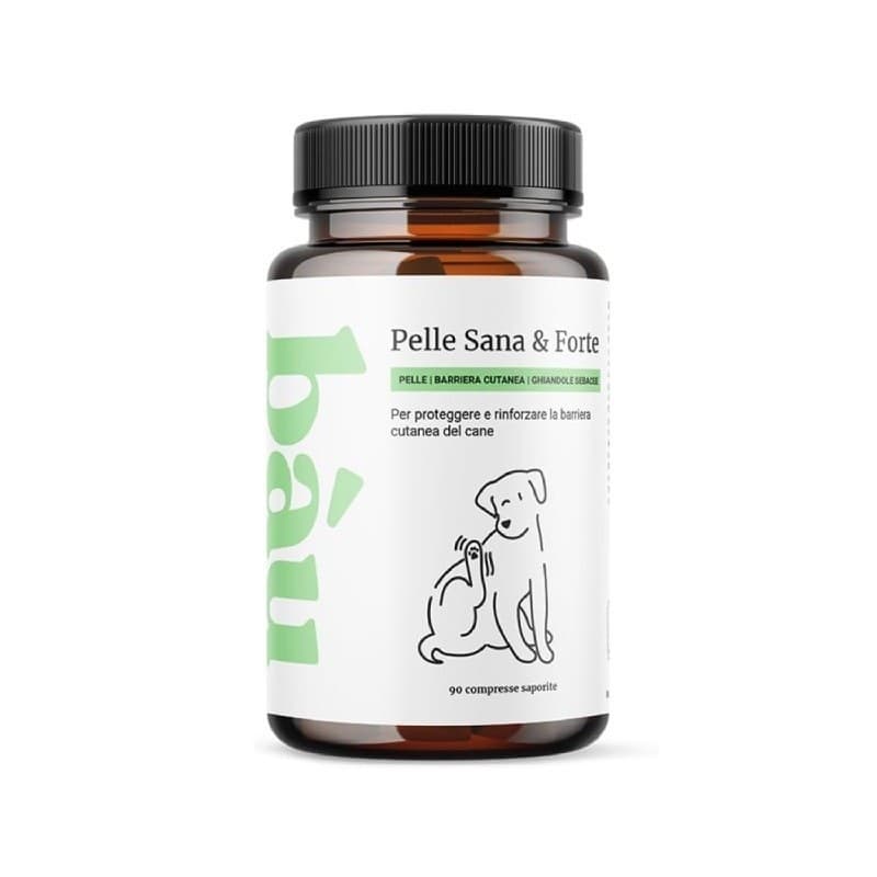 BAU COSMESI - Pelle Sana & Forte 90 Compresse - Mangime Complementare Per Cani