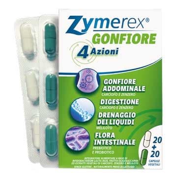 Zymerex gonfiore 40 capsule