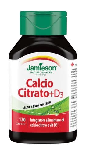 Jamieson calcio citrato + vitamina d3 120 compresse