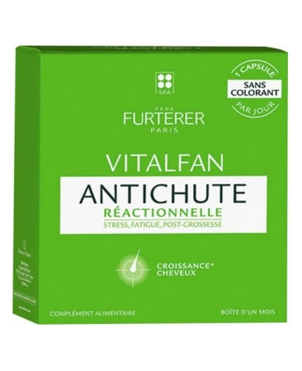 Rene Furterer Vitalfan Reactionelle - Integratore per il Benessere dei Capelli - 30 Capsule