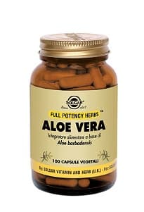 Solgar Aloe Vera Integratore per il Transito Intestinale 100 capsule