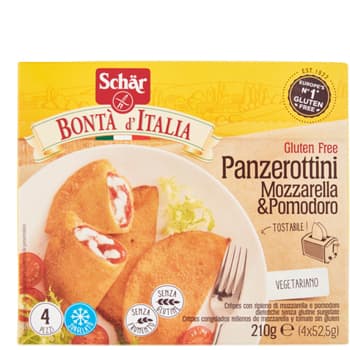 Schar surgelati panzerottini mozzarella &amp; pomodoro bonta' d'italia 4 x 52,5 g