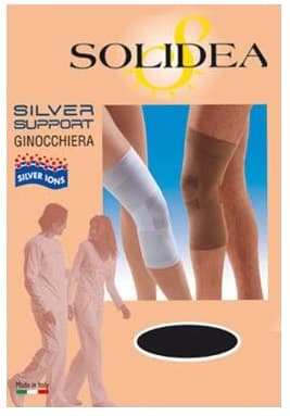 Ginocchiera supporto colore cammello silver misura extra larga
