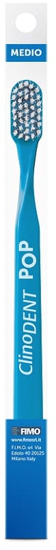 Clinodent POP Spazzolino Con Setole Medie Colore Blu 1 Pezzo
