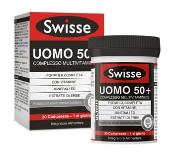 Swisse Uomo 50+ Complesso Multivitaminico 30 Compresse