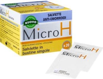 Micro H Salviette per il Trattamento delle Emorroidi