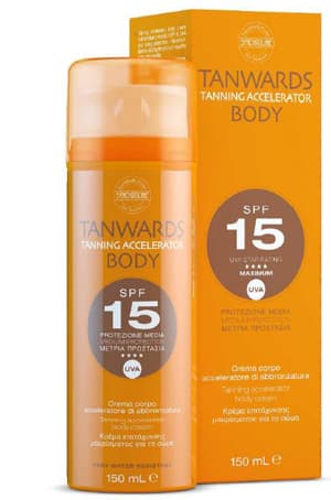 TANWARDS TANNING ACCELERATOR BODY CREAM SPF 15 150 ML