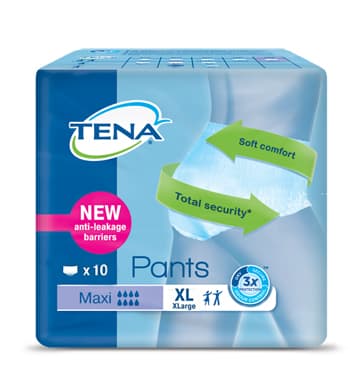 Pannolone pull up tena pants maxi taglia extra large 10 pezzi