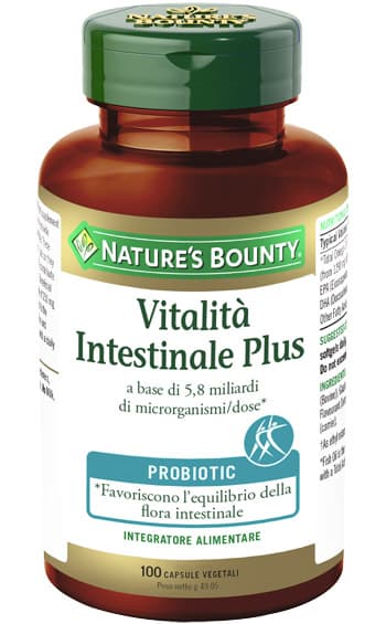 Nature's Bounty Vitalità Intestinale Plus Integratore Probiotici