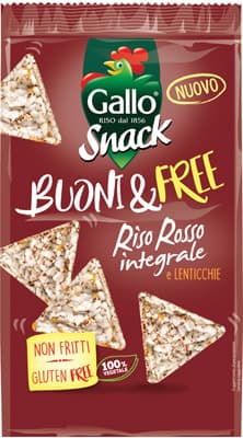 Buoni&Free Snack Riso Rosso + Lenticchie 80 G