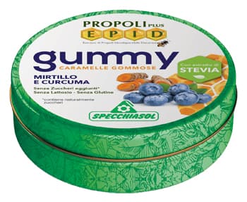 Specchiasol Epid Propoli Plus Gummy Caramelle Gommose Mirtillo E Curcuma
