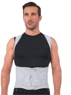 CORSETTO DORSOLOMBARE CON SPALLACCI SILVER M