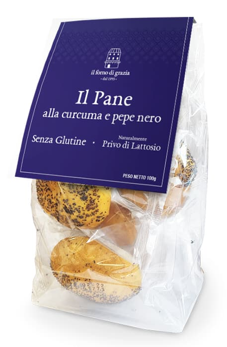 Il forno di grazia pane alla curcuma e pepe nero 200 g