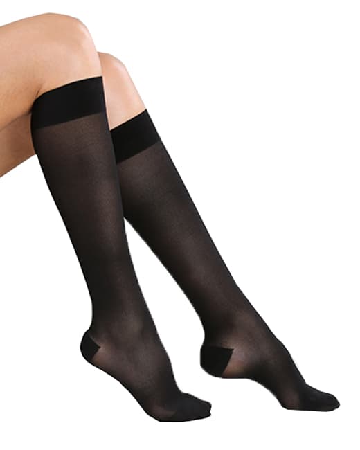 Varisan Ethere 15-20 mmHg Gambaletto a Compressione Nero Taglia 2