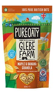 Glebe Farm Granola Avena Con Sciroppo D'acero E Banana 325 G