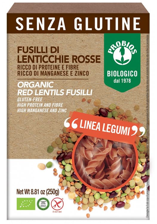 PROBIOS 100%Fusilli Lent.Rosse