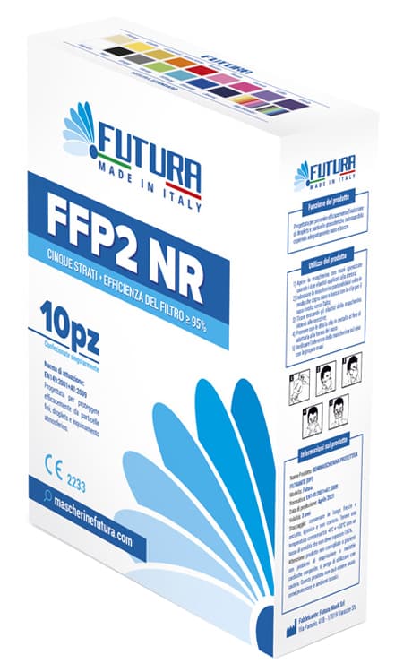 FUTURA SEMIMASCHERINA FFP2 SMALL VIOLA 10 PEZZI