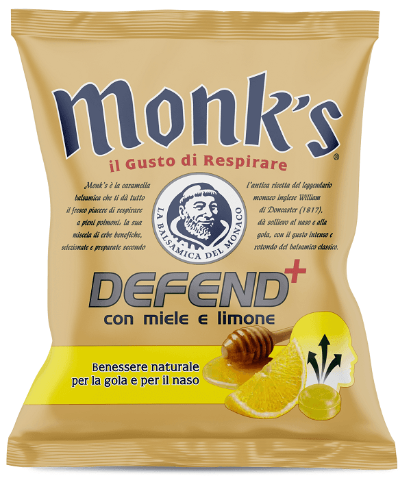 Monks Caramelle Defend Miele Limone 46 G
