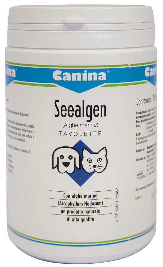 Seealgen Integratore per Cute e Pelo di Cani e Gatti Tavolette 750g