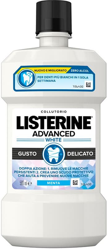 Listerine advanced white gusto delicato 500 ml