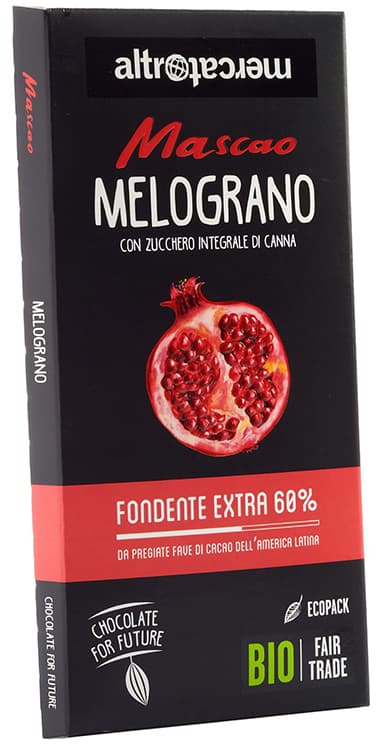 CIOCCOLATO MASCAO FONDENTE EXTRA 60% AL MELOGRANO 80 G