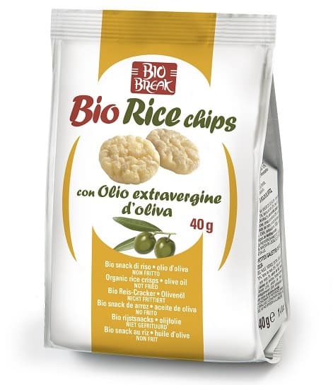 BIO BREAK BIO RICE CHIPS ALL'OLIO EXTRAVERGINE DI OLIVA 40 G