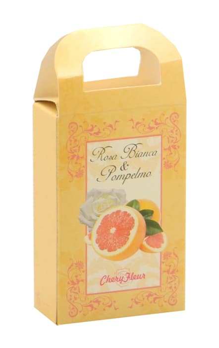 Saponetta rosa bianca e pompelmo