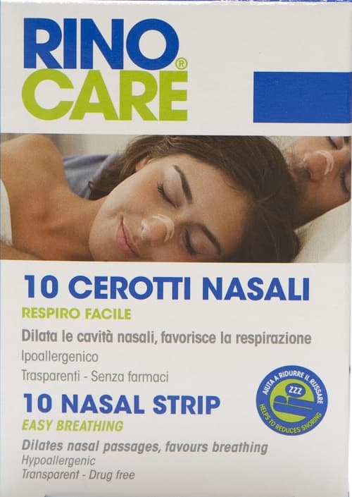 Rinocare cerotti nasali trasparenti box 10 pezzi