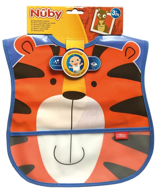 Nuby bavaglino nylon con tasca