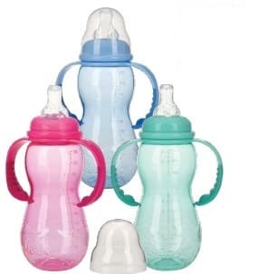 Nuby biberon c/manici c/tett