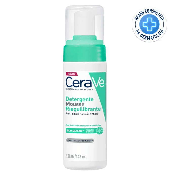 Cerave Mousse Detergente Riequilibrante 148 Ml