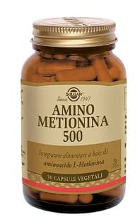 Solgar Amino Metionina 500 Integratore per il Colesterolo 30 capsule
