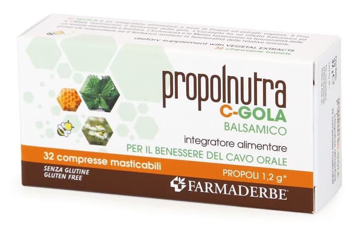 Propolnutra C Gola Balsamico 30 Compresse Masticabili
