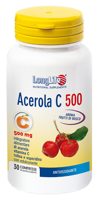 Longlife Acerola C 500 Integratore con Bioflavonoidi