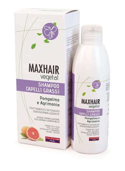 Vital Factors MaxHair Vegetal Shampoo Per Capelli Grassi 200 ml