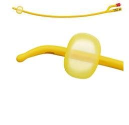 Catetere vescicale a media permanenza tipo foley rusch gold plus in silkolatex lattice-silicone per adulto diametro ch18 1 pezzo