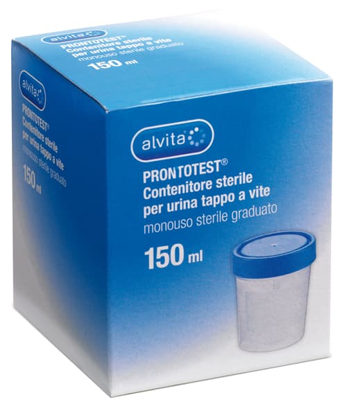 Alvita Prontotest Contenitore Sterile Per Urina Tappo A Vite 150 ml