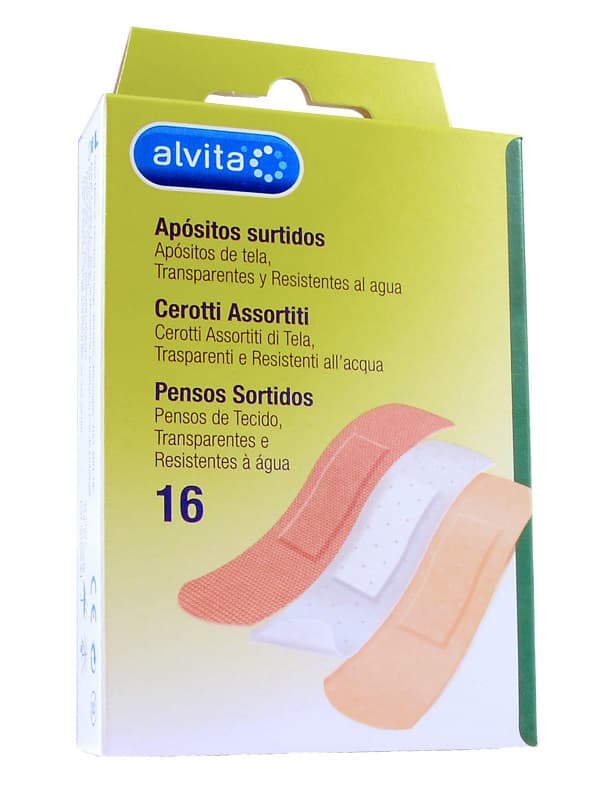 Alvita cerotti assortiti 16 pezzi