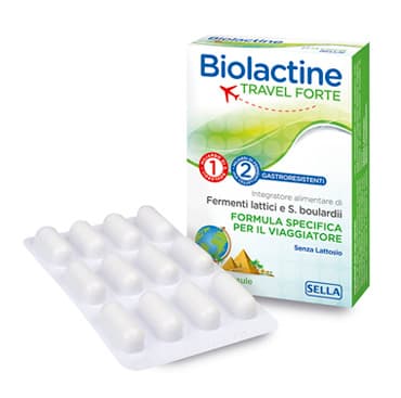 Biolactine travel forte 3 miliardi 24 capsule - sella srl