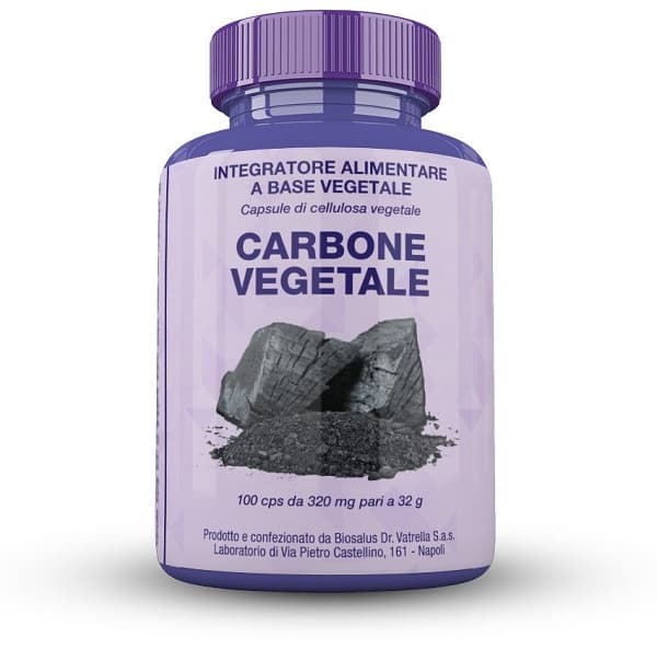 Carbone vegetale 100 capsule 32 g