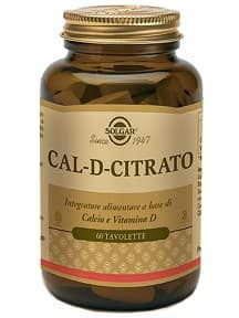 Solgar cal d citrato integratore alimentare 60 tavolette