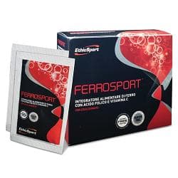 EthicSport Ferrosport Integratore di Ferro per Sportivi 20 bustine x 3 g