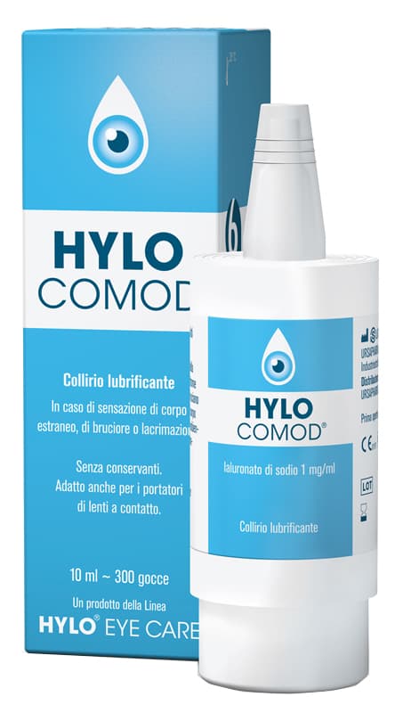 Hylo Comod Gocce Oculari Ialuronato Di Sodio 0,1% Flaconcino 10 Ml