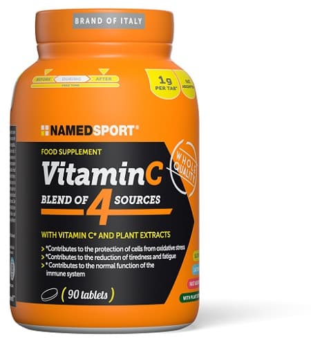 Named Sport Vitamin C 4 Natural Blend Integratore di Vitamina C 90 Compresse